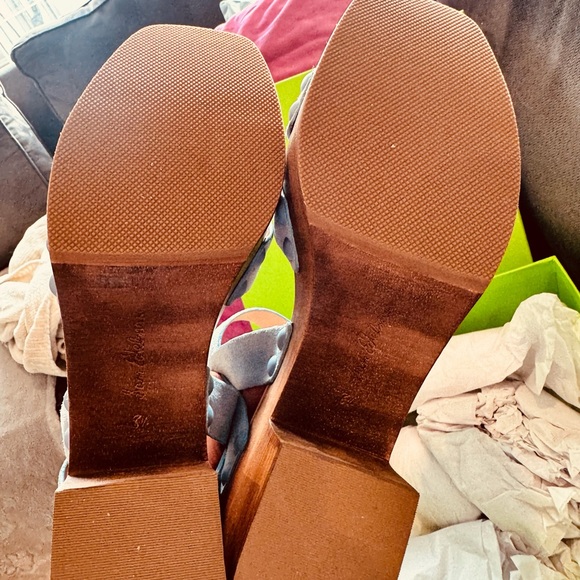 Sam Edelman🦋🎄🦋platform aqua blue strapping sandal. - Picture 4 of 6